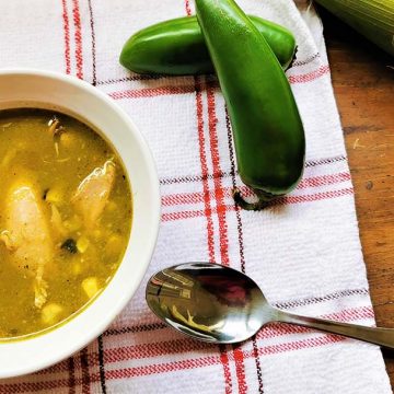 Pozole Verde with Chicken and Fresh Corn