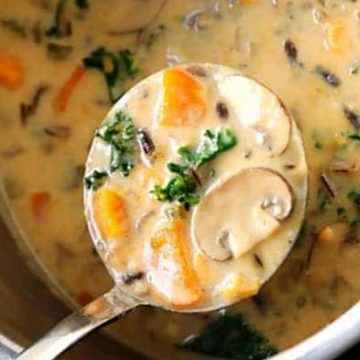 Wild Rice and Mushroom Soup