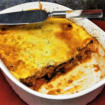 Vegetarian Moussaka w Eggplant Main