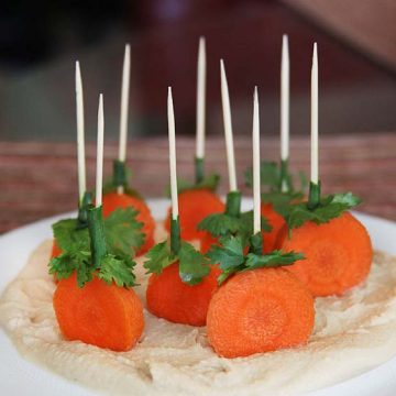 Carrot Hummus Appetizer